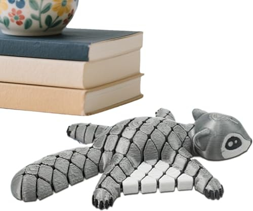 WJnflQN Animal Impreso en 3D - Ardilla Voladora Juguete Escritorio Impresión 3D | Coleccionable Juguete Anti estrés con Articulaciones para Comedor Dormitorio Salón