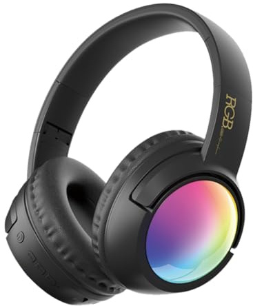 KQLHLHDYZ Casque Bluetooth supra-auriculaire, sans fil, avec suppression active du bruit, casque portable et pliable avec microphone HiFi stéréo intégré à réduction du bruit pour le travail, la gym