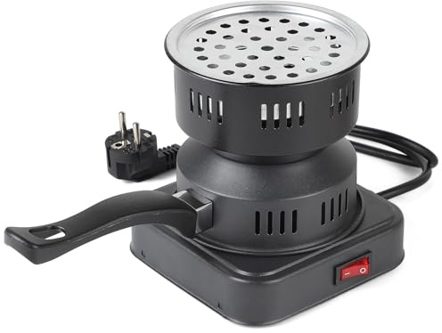 EFUTURETIME Accenditore Portatile per Carbone 450-600 W Elettrico a Legna 14 cm x 12,5 cm x 15 cm con Manico per il Trasporto