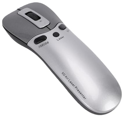 Garsent Mouse Giroscopico con Tecnologia Wireless 2.4G, Plug and Play Wireless PPT Clicker, Telecomando per Presentazione Slide Clicker per Lavoro D'ufficio