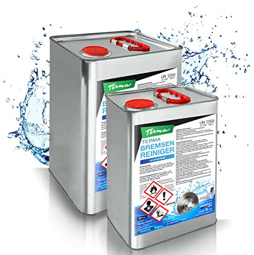 Terma Bremsenreiniger 5 l Kanister acetonfrei, Pumpflasche Bremsenreiniger 5l 10l 20l 30l Entfetter, Bremsreiniger Montagereiniger Teilereiniger Sprühflasche,