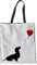 POLERO Schultertasche mit einfachem Dackel-Motiv, für Mädchen und Frauen, tragbare Canvas-Tragetasche für Shopping, Arbeit, Reisen, Geschenk
