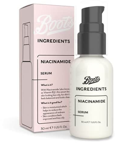Boots Ingredients Niacinamide serum 30ml