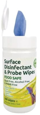 Generic 12 x Tubs of 200 Probe Wipes, Alcohol Free, Quat Free - Prestige Discount Centre Ltd
