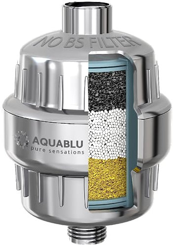 WeAQUA Premium Heavy Duty Shower Filter – Advanced 99% Removal System for Hard Water, Chlorine, Fluoride & Heavy Metals – Universal Fit Shower Filter