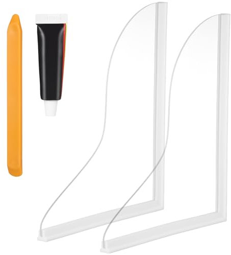 Alipis Shower Splash Guard Bathtub Corner Splash Guard Clear Bathroom Water Barrier Splash Shield Basin Splash Guard Tub 2Pcs