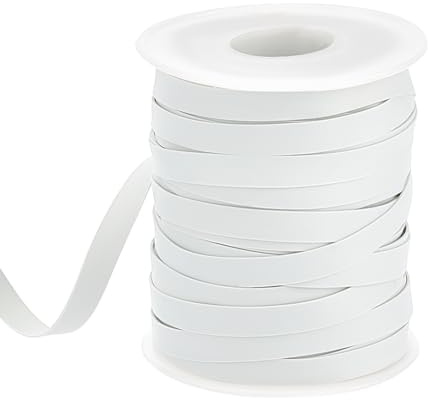 OLYCRAFT 27.4m Elastico in Gomma per Costumi da Bagno Larghezza 6mm Elastici Piatto per Costume da Bagno Elastico Bianco per Cucire Cinture di Pantaloni Costumi da Bagni Decorazioni Artigianali