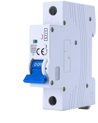 Interruptor automático 1 Polo C 50A - Protección eléctrica, uso en instalaciones residenciales e industriales.
