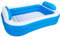 Akitaink Piscina con fondo Gonfiabile 200x150x50 cm | Con Cuscini Incorporati, PVC Resistente, 2 Anelli, Azzurro Bianco, Per Bambini dai 3 Anni