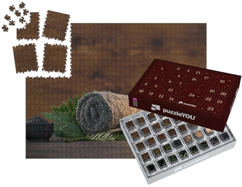 puzzleYOU : Calendrier de l'Avent | « Serviette avec Bougies et Pierres Noires Chaudes »