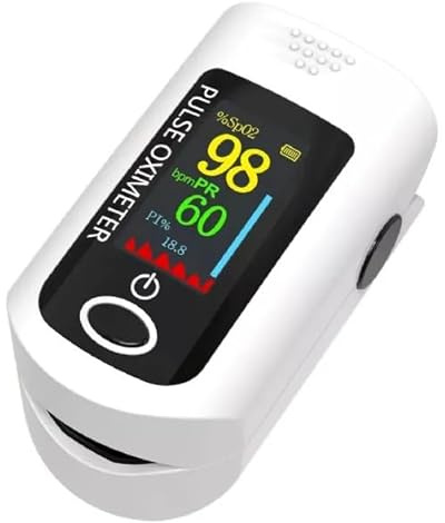 X1805P Fingertip Pulse Oximeter Blood Oxygen (O2) Saturation Monitor Pulse Ox w/Plethysmograph and Perfusion Index (PI) For Sports or Aviation Use