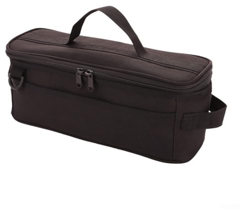 Paquete de 5 bolsas de almacenamiento de tela Oxford para tienda de campaña, funda organizadora impermeable para estacas de tienda de campaña, clavos y equipo pequeño, 14 x 5.8 pulgadas, portátil para