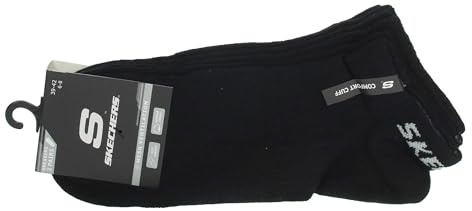 Skechers Socks Herren SK43022 Füßlinge, Schwarz (Black 9999), (Herstellergröße: 43/46) (3er Pack)