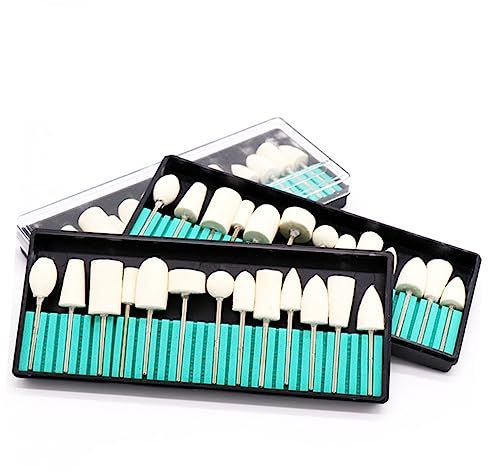 POPETPOP Schleifköpfe Bit Für Nägel Gebürstete Schleifköpfe Nagelfräser Bit - Und Fräswerkzeug Für Maniküre Und Pediküre Beige