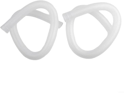 Lot de 2 tuyaux de Rechange pour Pompe de Piscine Hors Sol pour Intex de 3,2 cm de diamètre, 1 m de Long (Blanc)
