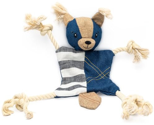 Hausty Hundespielzeug Felix - Plüschspielzeug für Hunde mit Knisterpapier und quietsch Funktion