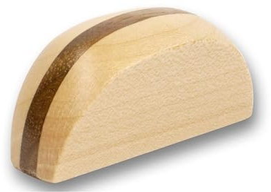 SIRO Möbelgriff Scharbeutz, Design, Holz ahorn natur lackiert nussbaum natur lackiert, 40 mm x 20 mm x 15 mm, LA 16 mm, S652A-40HZ34HZ55