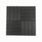 Panana 10 Pcs Composite Decking Tiles, Plastic Decking Boards, Interlocking Flooring Tiles for Indoor Outdoor Garden Patio Balcony, Squares 30 x 30cm Anthracite