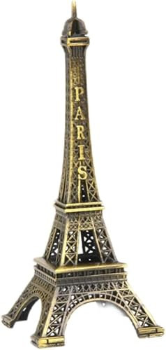 Gammaeon Mini Eiffel Tower Statue, Metal Decorative, Paris Eiffel Tower Figure, Table Decoration (10cm)