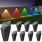 JACKYLED 8 Stück 50 Lumen LED Solarleuchten für Außen, IP65 Wasserdichte Solarlampen für Außen, Ideal für Zaunpfosten, Terrasse, Pool, Wand, Gartenstufen und Wege