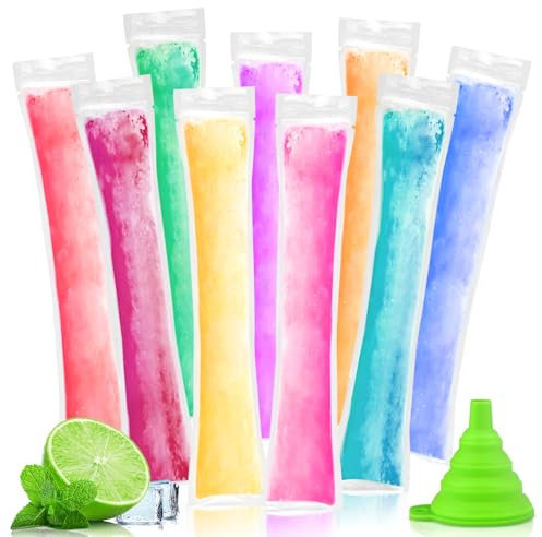 HWJPDMBD Sachet de 200 glaçons sans BPA avec combustible, moule à glaçons, sachet Dioale pour glace, yaourt, smoothie, dessert, fête DIY