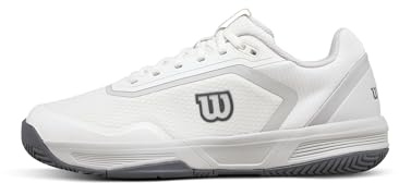 Wilson Courtglide Women's Tennis Shoe, White/Lunar Rock/Grey, Size 7
