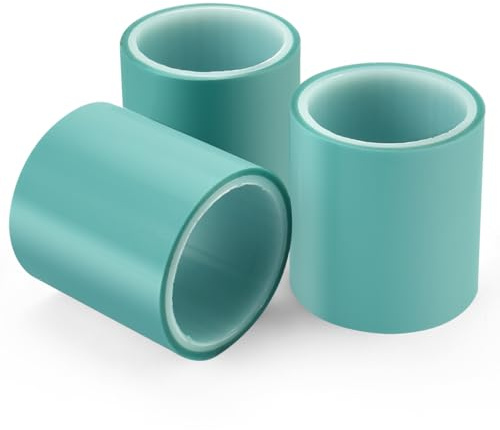 OLRWSLG 3 Rolls Seamless Sticky Traceless Tape, 5cm x 5m Epoxy Resin Tape Traceless Adhesive Tapes Craft Tapes UV High Adhesive Sticky Paper for Metal Frame Bezels Bottom Resin Jewelry Making Tools
