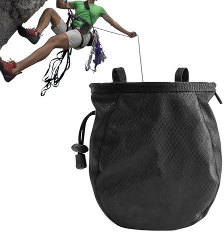 Borsa per gesso bouldering – Borsa per polvere di magnesio | Impermeabile regolabile a tenuta stagna | Cintura con coulisse | Per alpinisti principianti all'aperto viaggi sport palestra