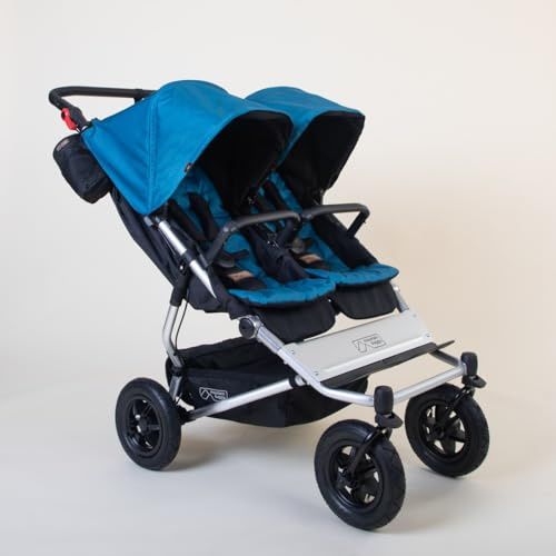 Mountain Buggy Duet tvillingvagn syskonvagn Heritage V4 barnvagn ocean blå blå