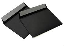 hochwertige Briefumschläge C6 114x162 mm (schwarz) 120 g/m² ohne Fenster haftklebend (Artikel 514A)(100)