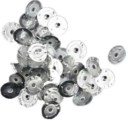 Healifty 300 Bases De Mèches De Bougie en Métal 1.25X1.25X0.12 Pouces Support Mèche pour Fabrication De Bougies DIY Accessoires Décoration Mariage Fiançailles