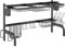 HOMCOM Escurreplatos de Acero Escurridor de Platos de 2 Niveles para Fregadero Estante de Secado de Platos con Soporte para Tabla de Cortar Soporte de Cubiertos 100x30x52,5 cm Negro