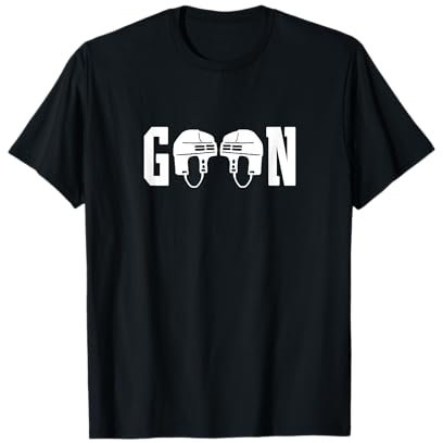 Goon Eishockeyhelm Shirt Fun Tough Beer League Slapshot T-Shirt