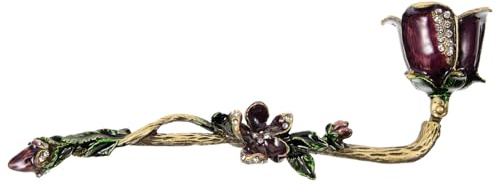 BESPORTBLE Spegnicandele Floreale Vintage in Metallo Fiammifero Accessorio Portatile per Candele Domestiche e Aromaterapia Strumento Versatile per Spegnere Candele in Sicurezza