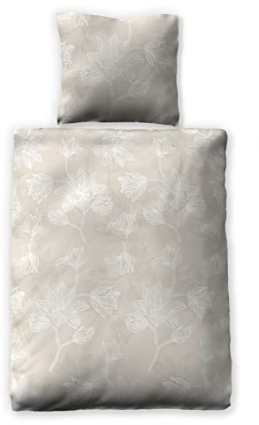 jilda-tex Bettwäsche 100% Bio Baumwolle Natural Flowers Made in Green