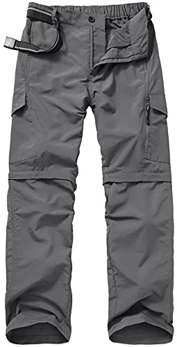 Jessie Kidden Men's Hiking Walking Trousers Convertible Zip Off Safari | Outdoor Quick Dry Lightweight Breathable UPF 50 Water Resistant Cargo Boy Scout Pants Travel Fishing Backpacking Camping