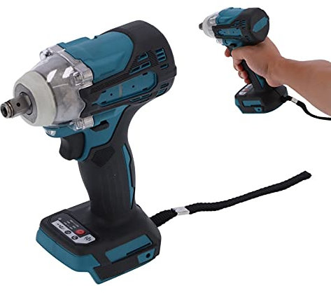 Trapano Manuale, Avvitatore a Percussione Cordless Ricaricabile 700N.m Torsione con Mandrino Quadro per Manutenzione Meccanica per Cantieri per Riparazioni Auto