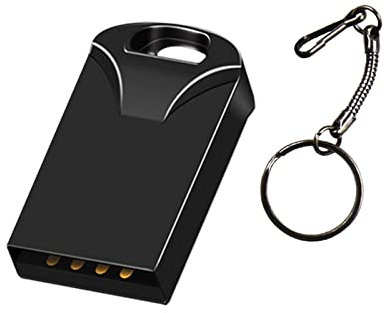 Super Mini USB-Flash-Laufwerke Memory USB-Sticks Thumb Drive Pen-Stick mit wasserdichtem staubdicht Shockproof (4GB Schwarz)