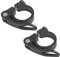 2 Stück Fahrrad Sattelklemme，31,8 mm Schnellspanner Sattelstütze, Sattelkloben aus Aluminiumlegierung, Fahrradsattel Befestigung (Schwarz)