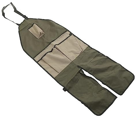 Tablier de Jardinage en Tissu Oxford avec Protection des Jambes Multi-Poches Tablier de Jardin pour Atelier, Garage, Verger