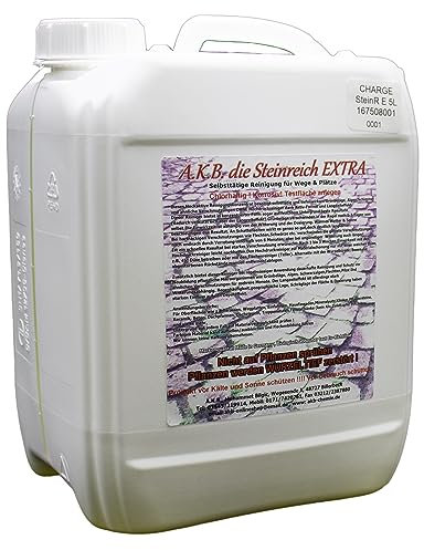 A.K.B.die Steinreich Extra Konzentrat,1033(2,5L Kanister) grünbelagentferner stein mit Soforteffekt,Außenreiniger