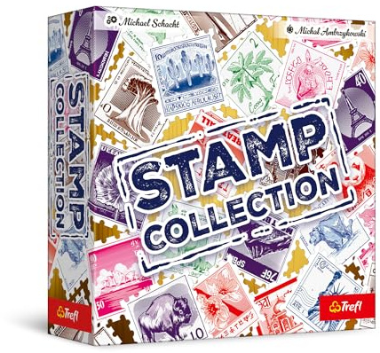 Trefl – Stamp Collection – Juego Familiar, colección de Sellos, filatelia, Lonas, Juego para Adultos y niños a Partir de 8 años