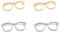 GamTelightpe 4 Pcs Broche à lunettes Broche de dessin animé Badge épinglette à vêtements