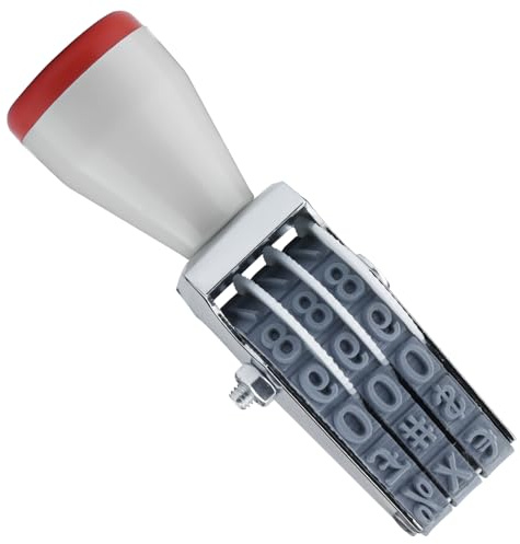 3 Digit Number Stamp by JPKTA,Rubber Changeable Office Date Rotating Stamp,Personalized Symbol Adjustable Business Multi- Functional Creative Price Tag Roller Stamps