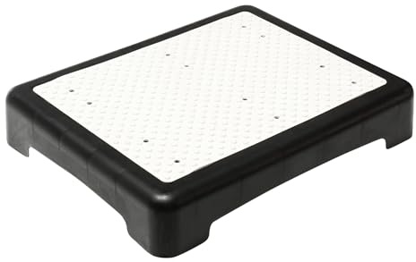 Escalón para interior y exterior, capacidad de 200 kg, 44 x 34 x 9,5 cm, escalera antideslizante, media escalera, ayuda para personas mayores, ideal para ducha, bañera, coche, cocina, exterior