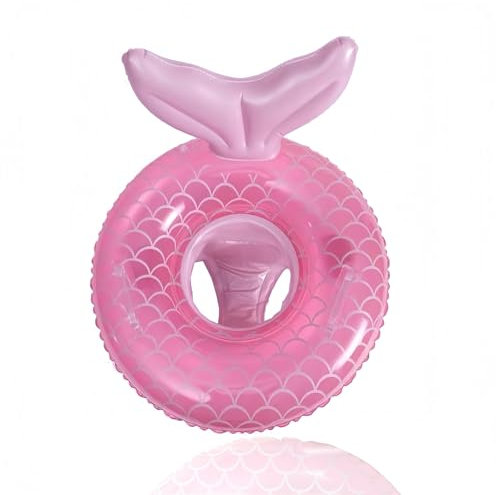 Baby Swimming Float ab 12-36 Monate, Meerjungfrau Baby Schwimmring Pool Float, Rosa Fischschwanz Schwimmen Ring Schwimmhilfe mit Schwimmsitz für Mädchen Kinder ab 1-3 Jahr