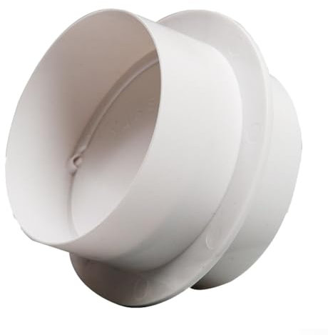 PVC Fan Check Valve, 160Mm Ventilation Duct Round Check Valve Can Be Connected To PVC Pipe, Exhaust Fan Vent Anti-return Damper
