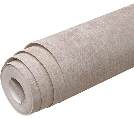 Carta da parati adesiva – Carta da parati ruvida in cemento | Carta da parati impermeabile | Elegante carta da parati multiuso per camera da letto, soggiorno, decorazione industriale moderna