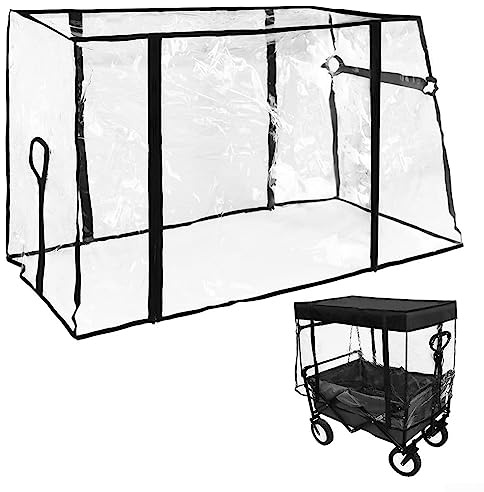 Cubierta impermeable para lluvia plegable para carrito de camping y jardín, cubierta resistente para cochecito de paseo para todo tipo de clima