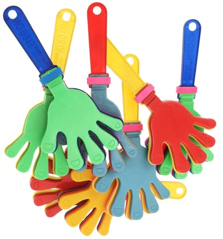 GARIOUANS Matracas Pequeñas de Plástico para Fiestas 8 Piezas Colores Vibrantes Juguetes para Hacer Ruido en Eventos Deportivos Cumpleaños y Celebraciones Infantiles